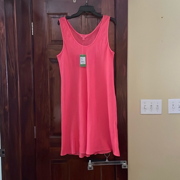 Lilly Pulitzer Linen scoop neck shift dress sleeveless slightly sheer - Picture 1 of 4